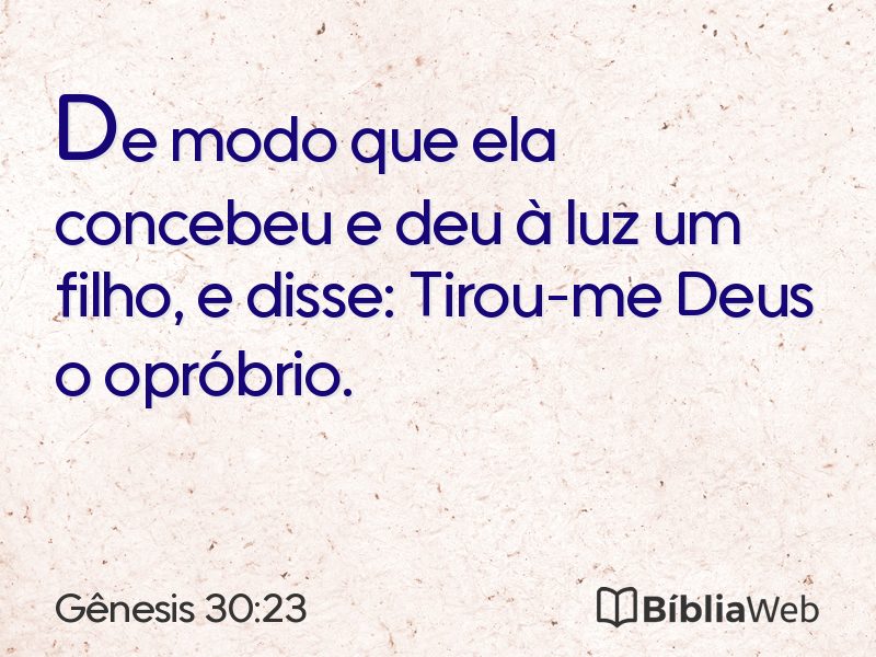 Gênesis 30:23 em imagem para compartilhar