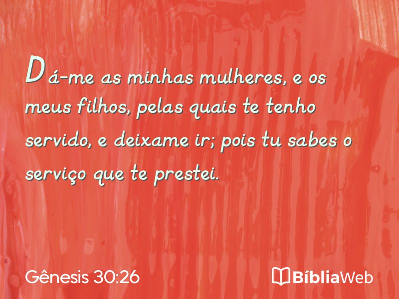 Gênesis 30:26 em imagem para compartilhar