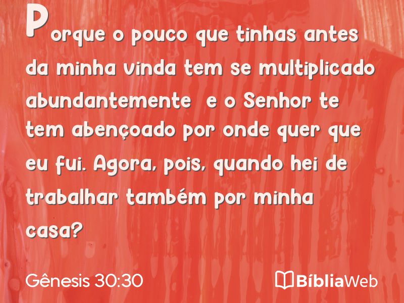 Gênesis 30:30 em imagem para compartilhar