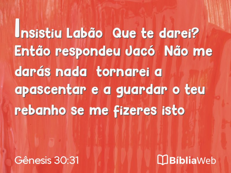 Gênesis 30:31 em imagem para compartilhar