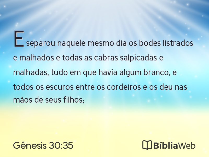 Gênesis 30:35 em imagem para compartilhar