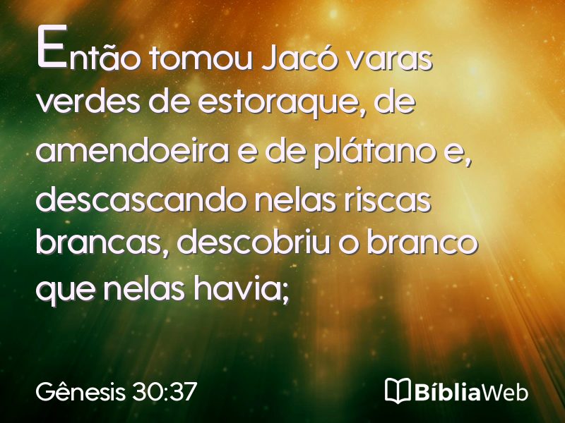 Gênesis 30:37 em imagem para compartilhar
