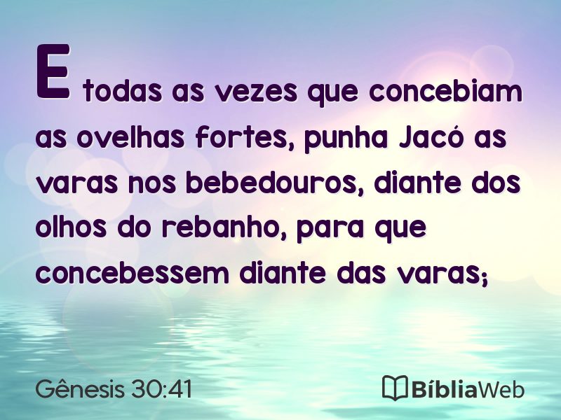 Gênesis 30:41 em imagem para compartilhar