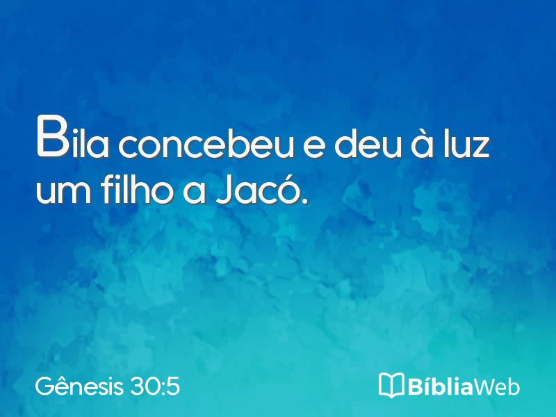 Gênesis 30:5 em imagem para compartilhar