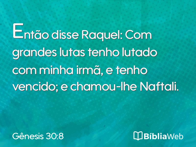 Gênesis 30:8 em imagem para compartilhar