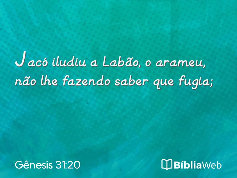 Gênesis 31:20 em imagem para compartilhar