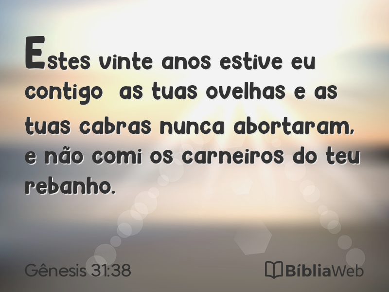 Gênesis 31:38 em imagem para compartilhar