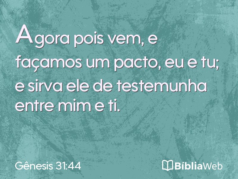 Gênesis 31:44 em imagem para compartilhar