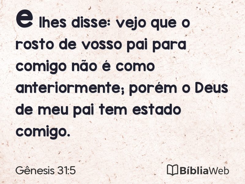 Gênesis 31:5 em imagem para compartilhar