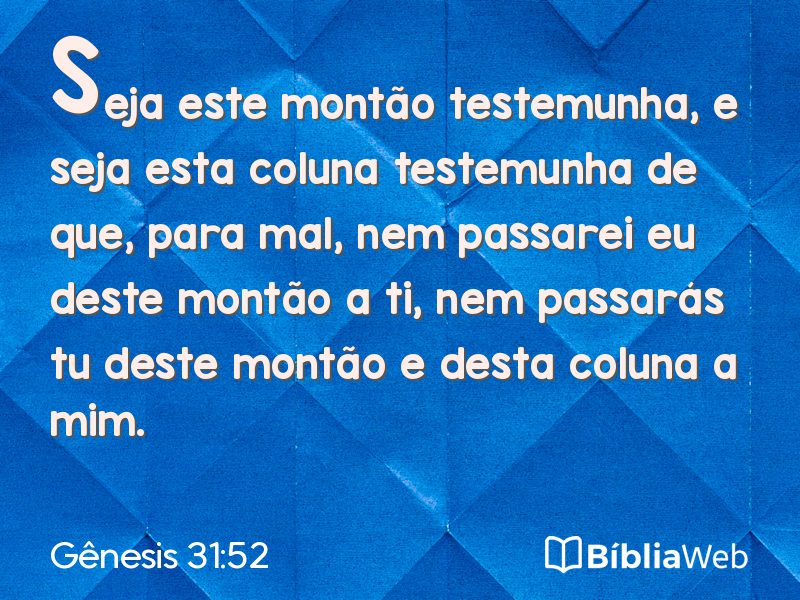Gênesis 31:52 em imagem para compartilhar