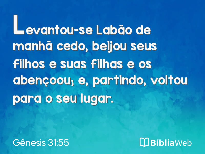 Gênesis 31:55 em imagem para compartilhar