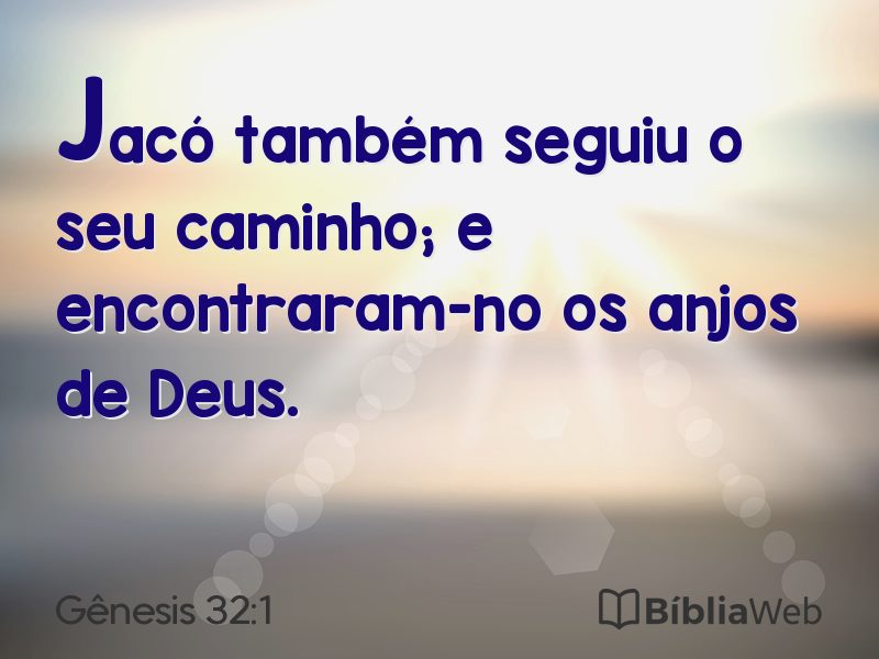 Gênesis 32:1 em imagem para compartilhar