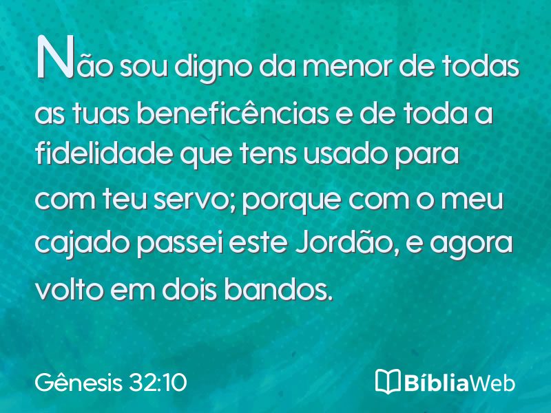 Gênesis 32:10 em imagem para compartilhar