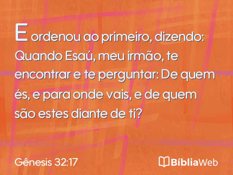 Gênesis 32:17 em imagem para compartilhar