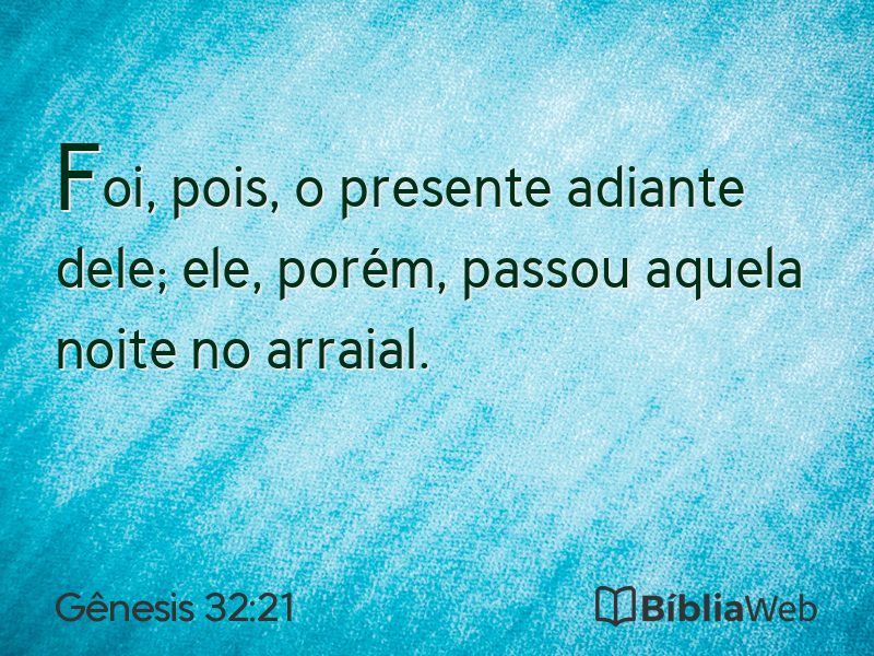Gênesis 32:21 em imagem para compartilhar