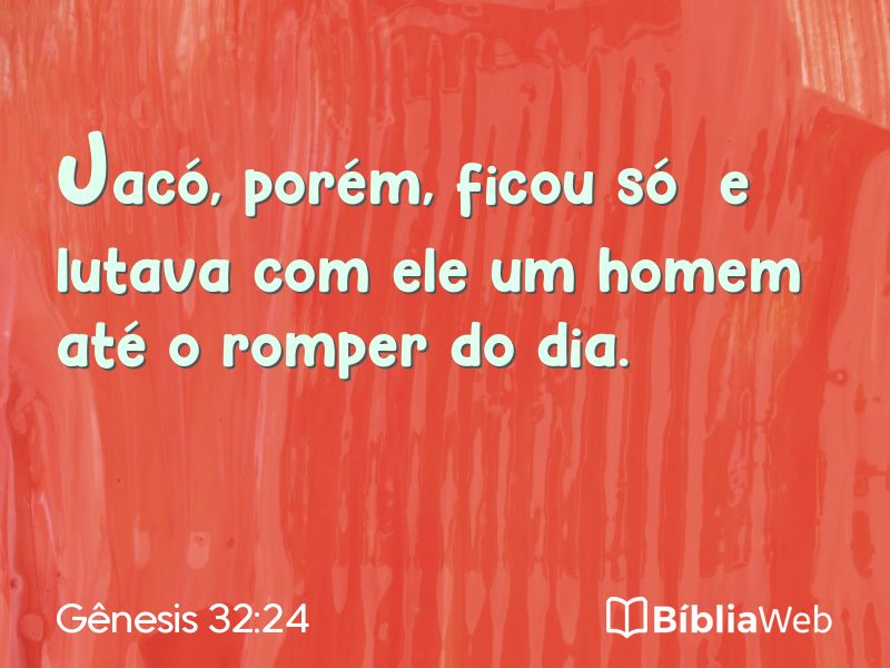 Gênesis 32:24 em imagem para compartilhar