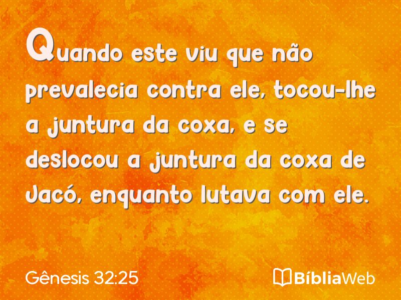 Gênesis 32:25 em imagem para compartilhar