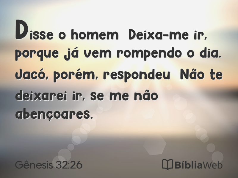 Gênesis 32:26 em imagem para compartilhar