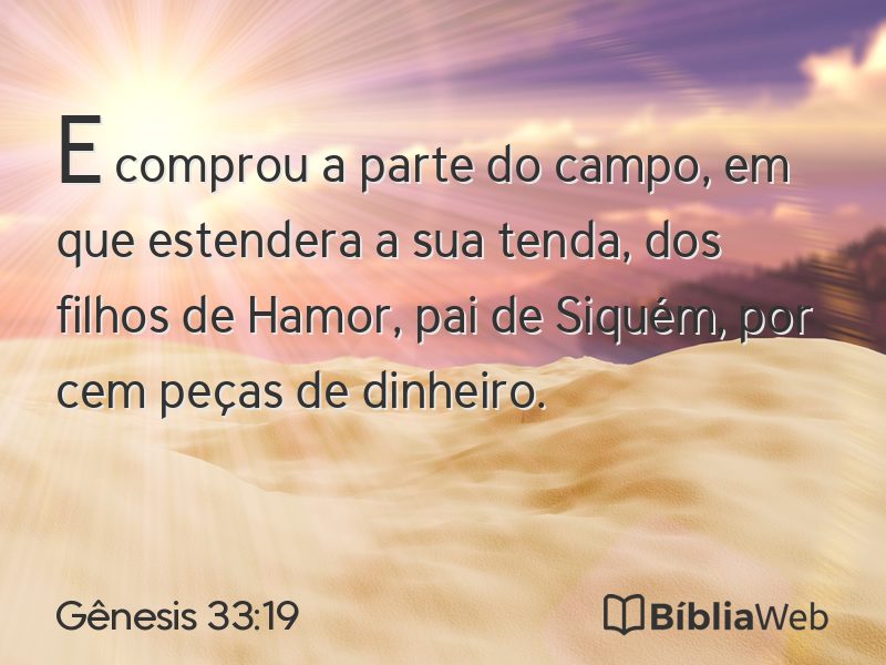 Gênesis 33:19 em imagem para compartilhar