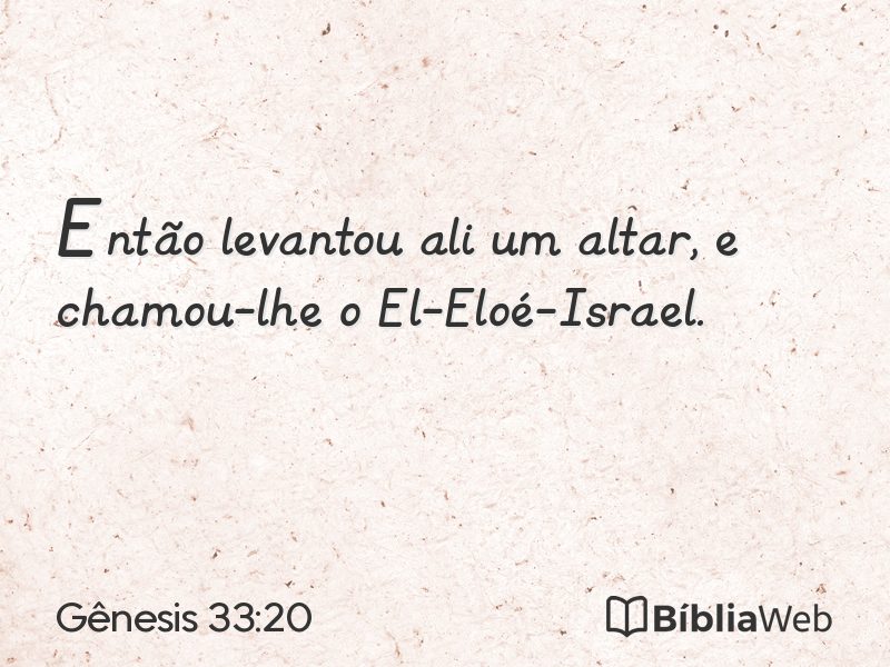 Gênesis 33:20 em imagem para compartilhar