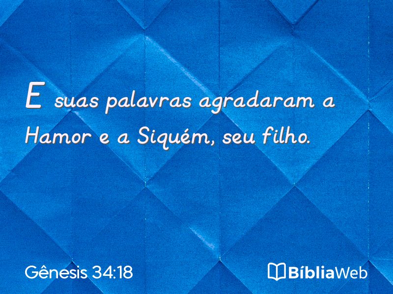 Gênesis 34:18 em imagem para compartilhar