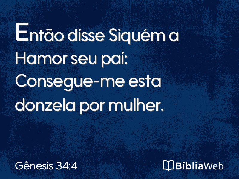 Gênesis 34:4 em imagem para compartilhar