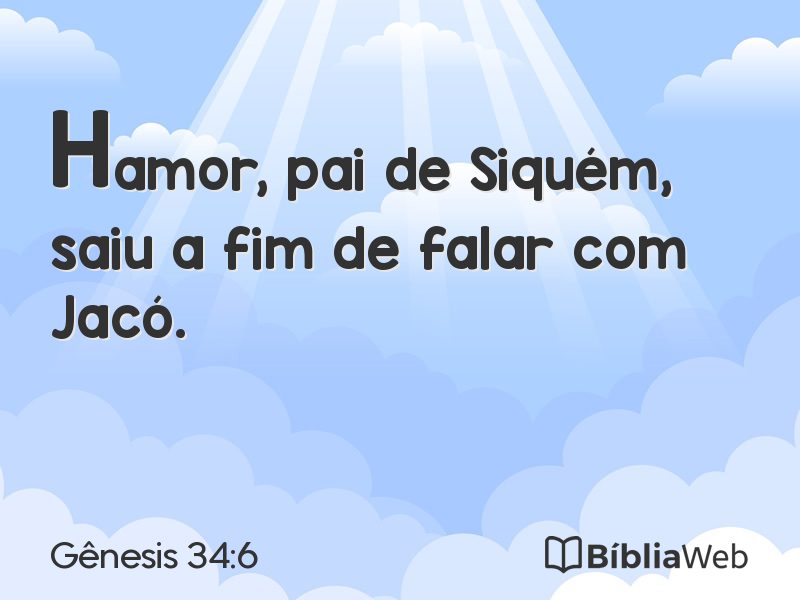 Gênesis 34:6 em imagem para compartilhar