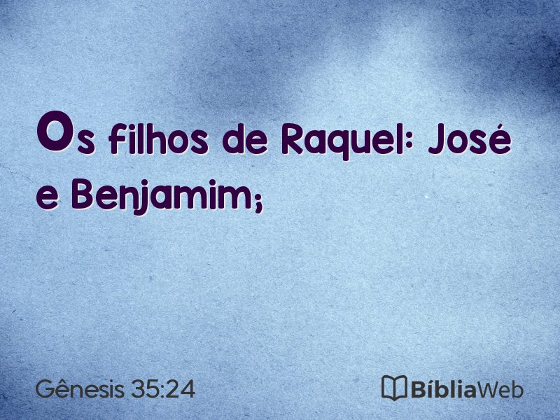 Gênesis 35:24 em imagem para compartilhar