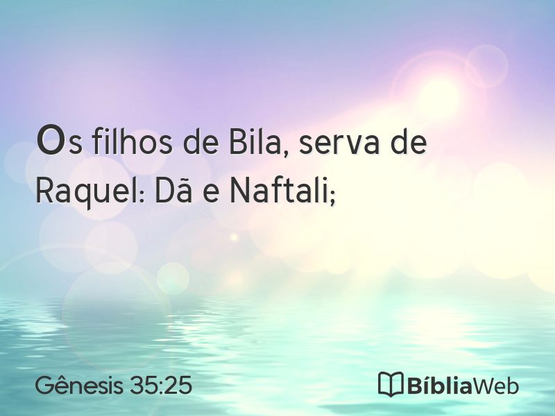 Gênesis 35:25 em imagem para compartilhar