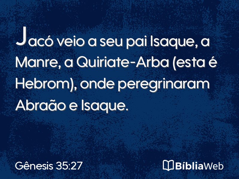 Gênesis 35:27 em imagem para compartilhar