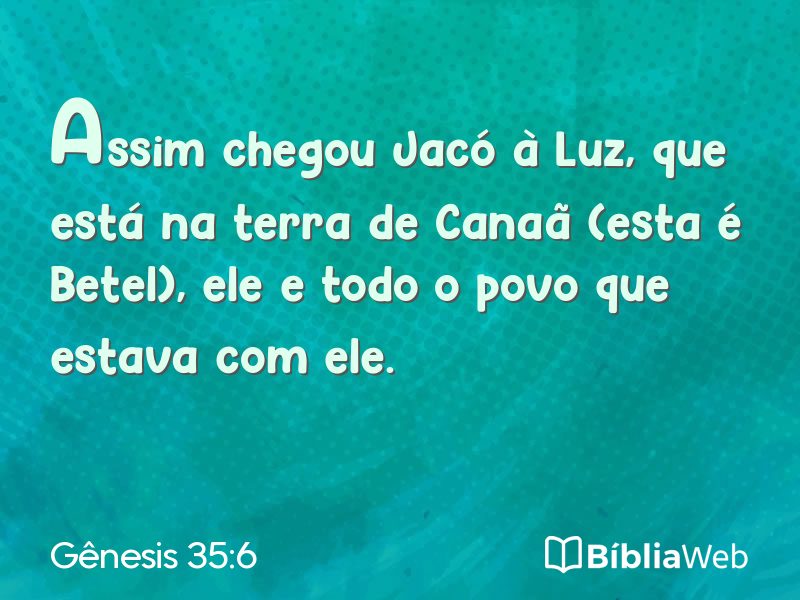 Gênesis 35:6 em imagem para compartilhar