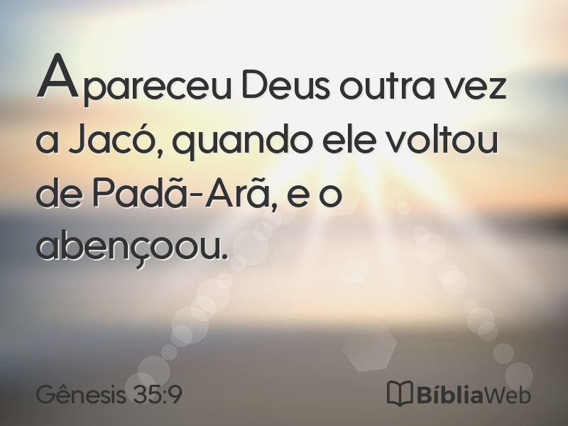 Gênesis 35:9 em imagem para compartilhar