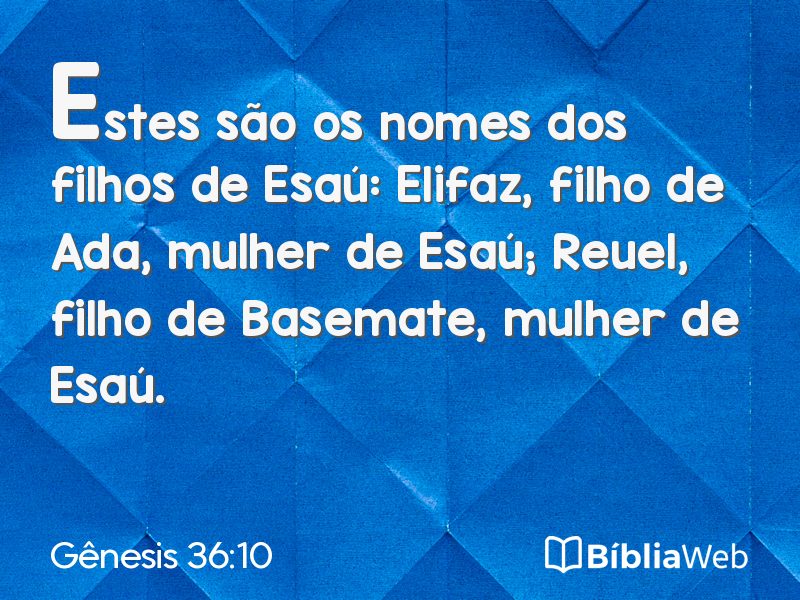Gênesis 36:10 em imagem para compartilhar