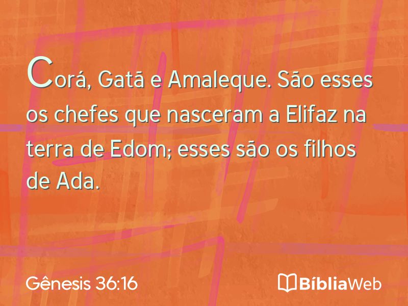 Gênesis 36:16 em imagem para compartilhar
