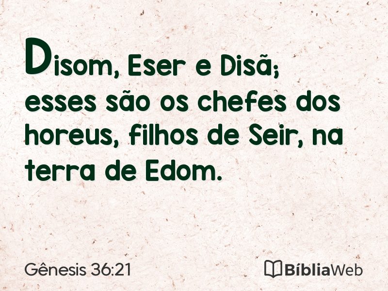 Gênesis 36:21 em imagem para compartilhar