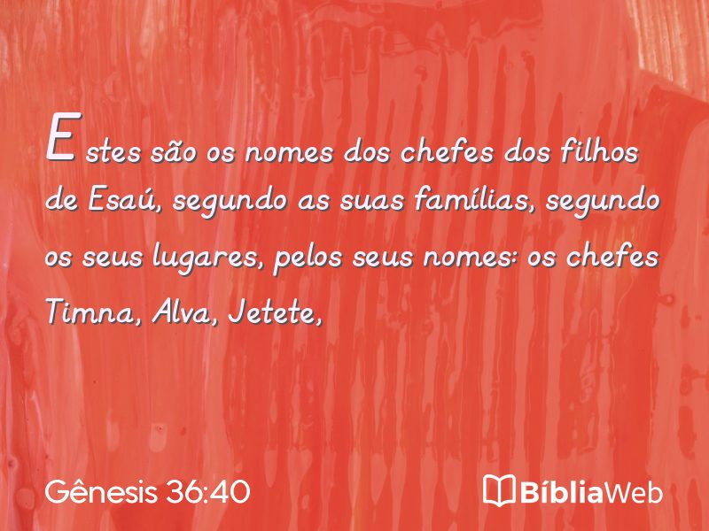 Gênesis 36:40 em imagem para compartilhar