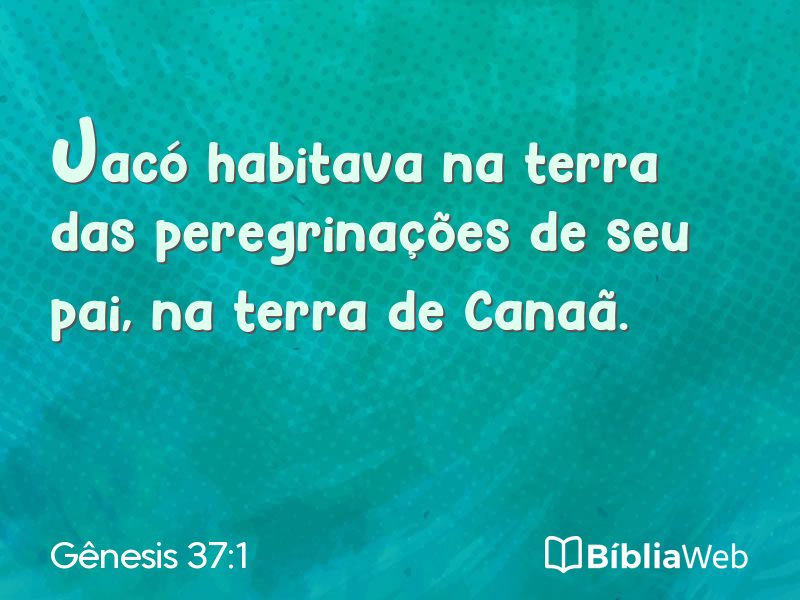 Gênesis 37:1 em imagem para compartilhar