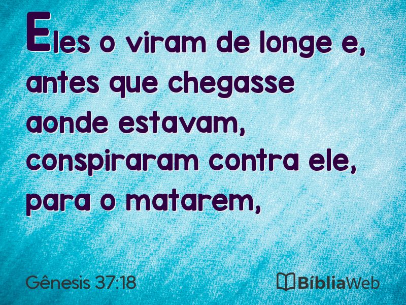 Gênesis 37:18 em imagem para compartilhar