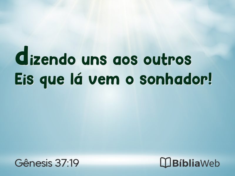 Gênesis 37:19 em imagem para compartilhar