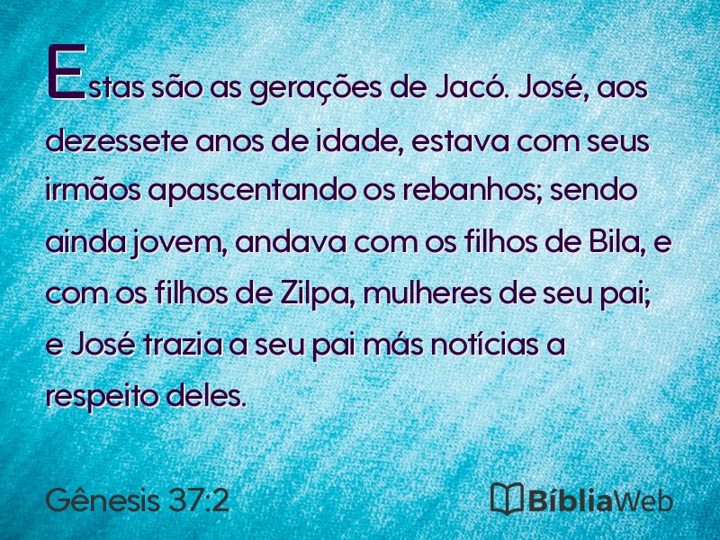 Gênesis 37:2 em imagem para compartilhar