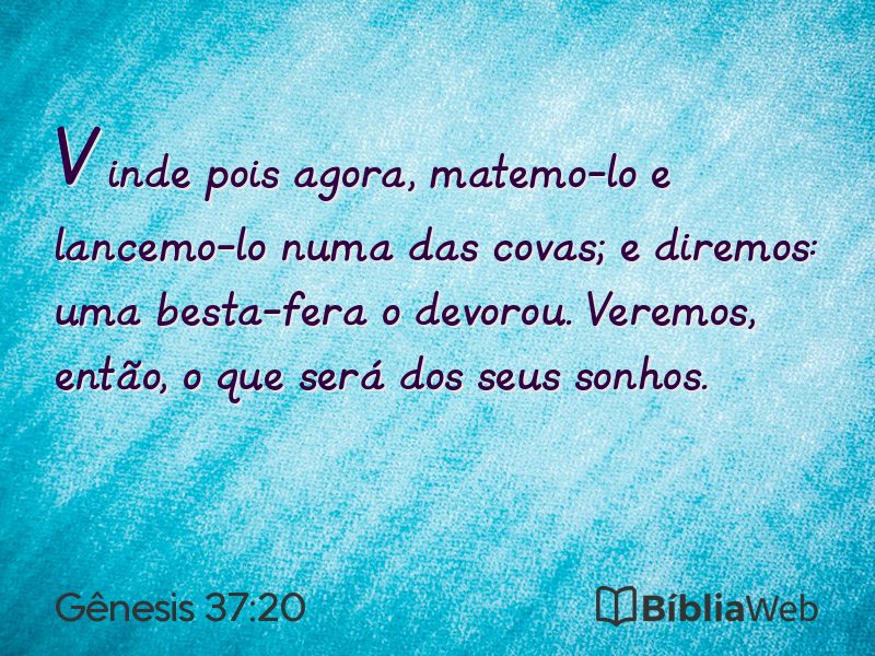 Gênesis 37:20 em imagem para compartilhar