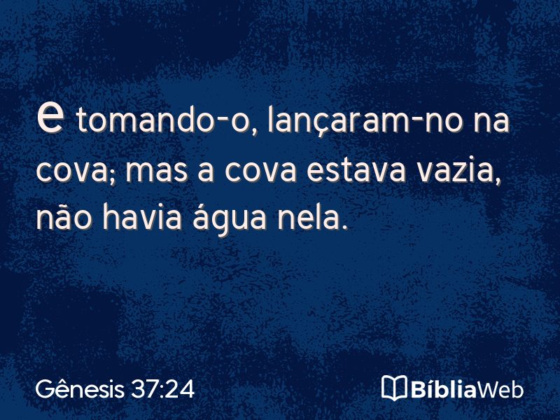 Gênesis 37:24 em imagem para compartilhar