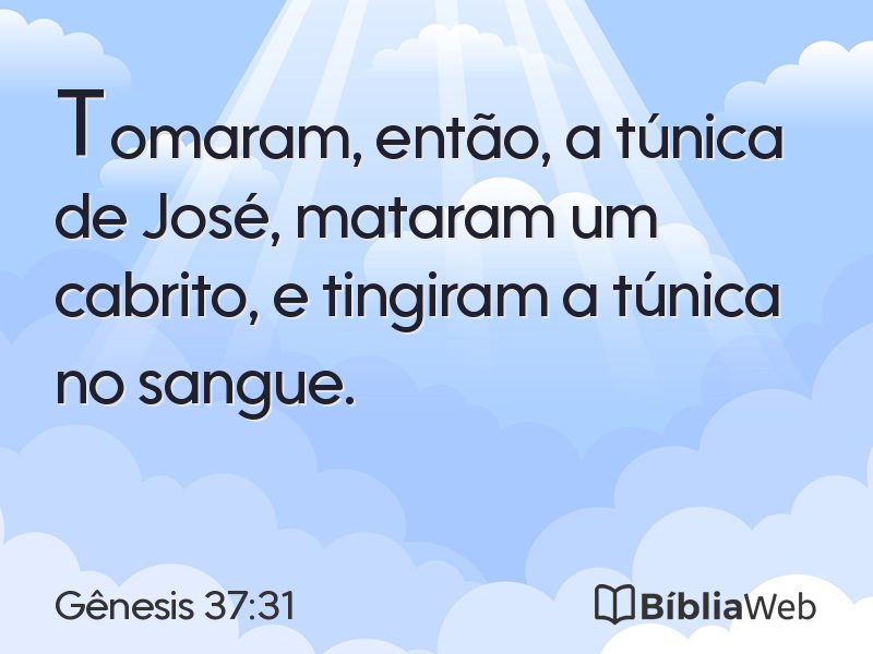 Gênesis 37:31 em imagem para compartilhar