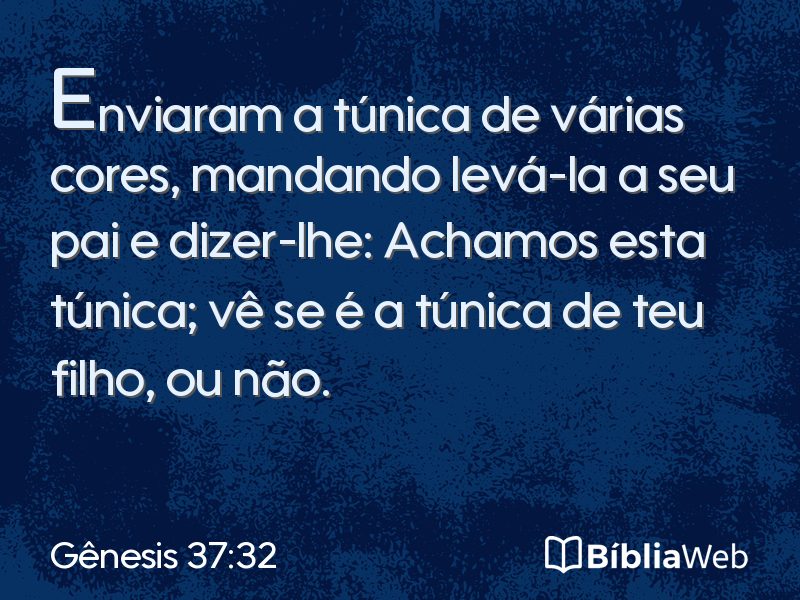 Gênesis 37:32 em imagem para compartilhar
