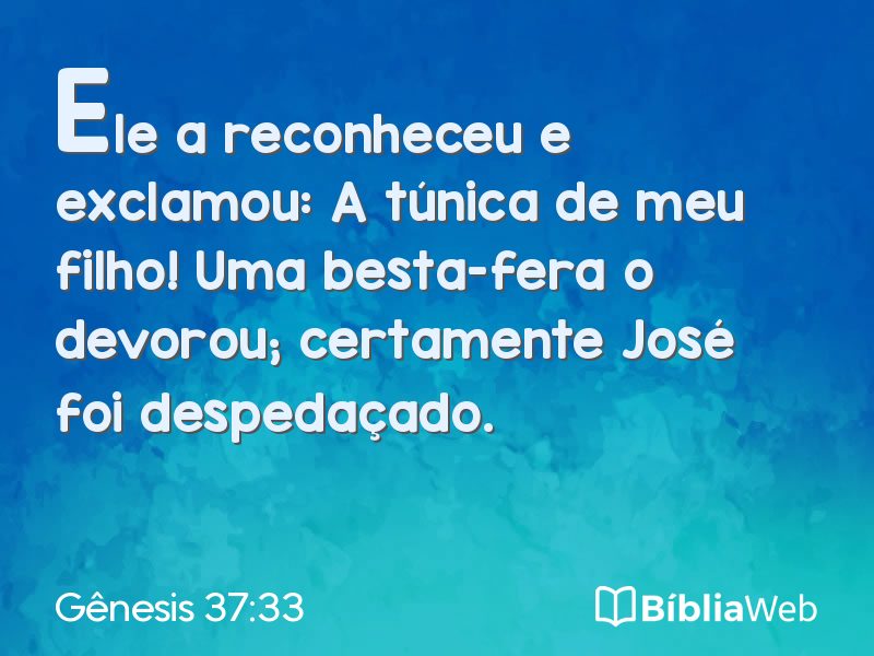 Gênesis 37:33 em imagem para compartilhar