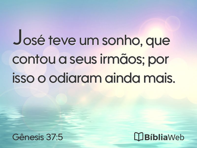 Gênesis 37:5 em imagem para compartilhar