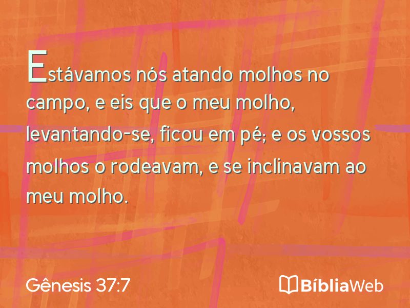 Gênesis 37:7 em imagem para compartilhar