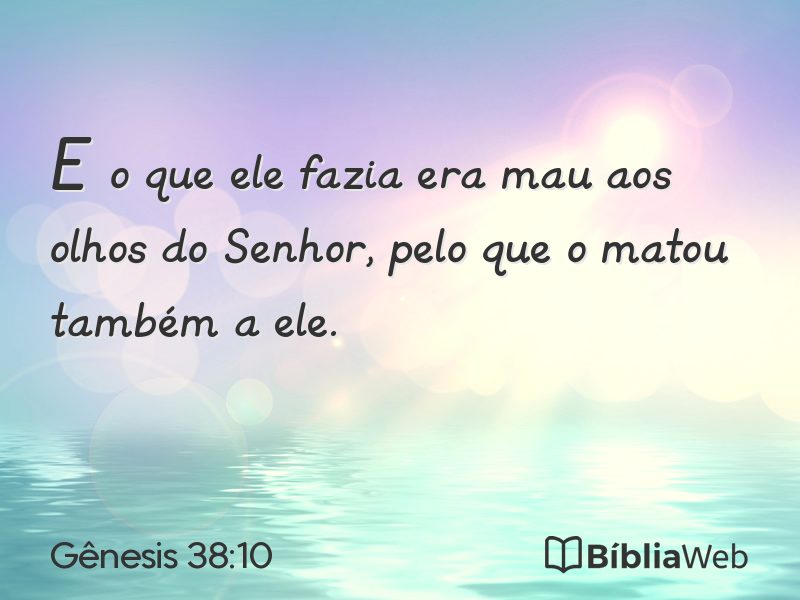 Gênesis 38:10 em imagem para compartilhar