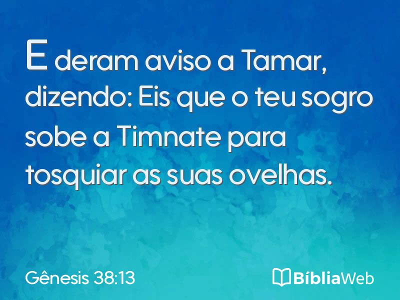 Gênesis 38:13 em imagem para compartilhar