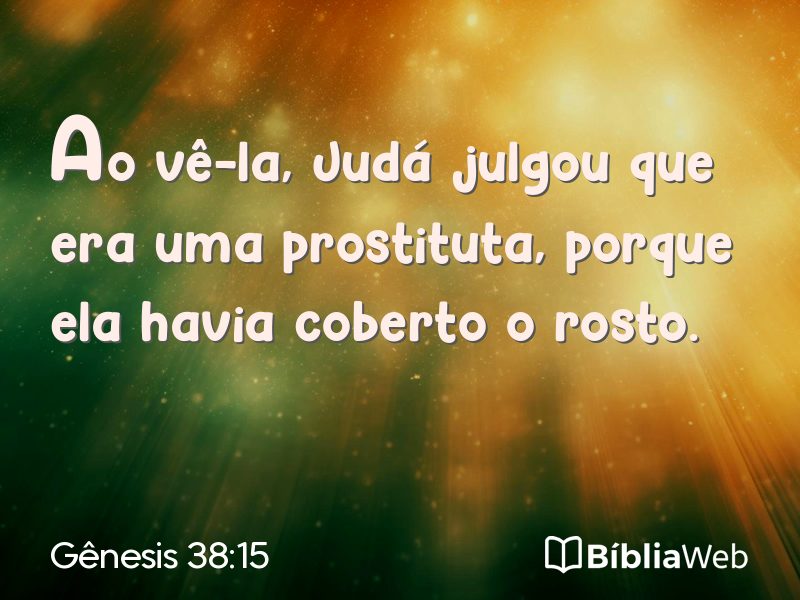 Gênesis 38:15 em imagem para compartilhar